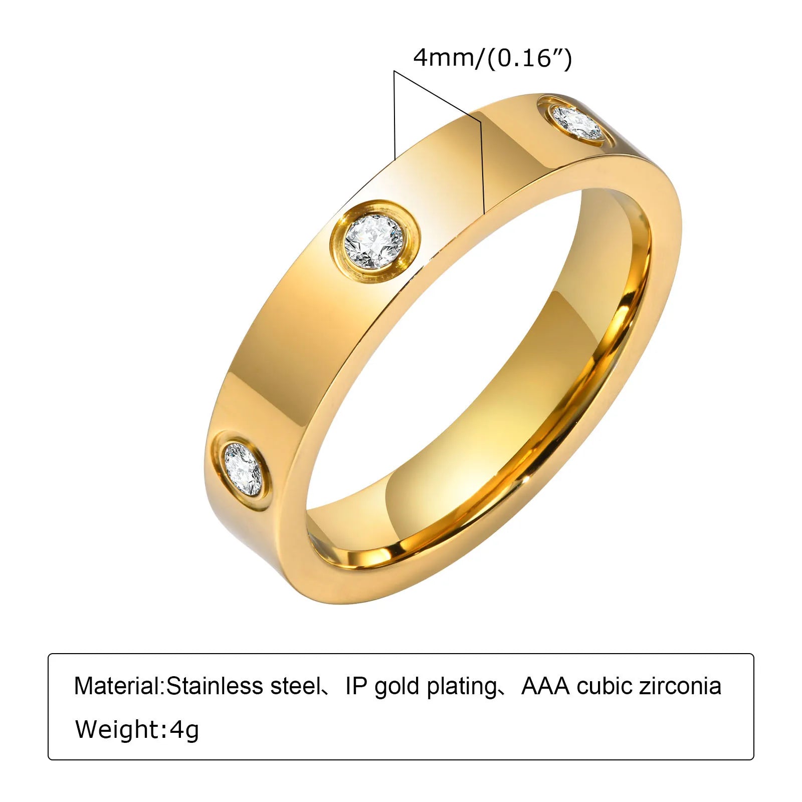 Goma Gold Plated Stainless Steel Ring