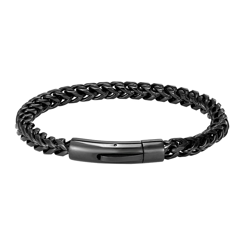 Stainless Steel Gold Plated Bracelet | For men