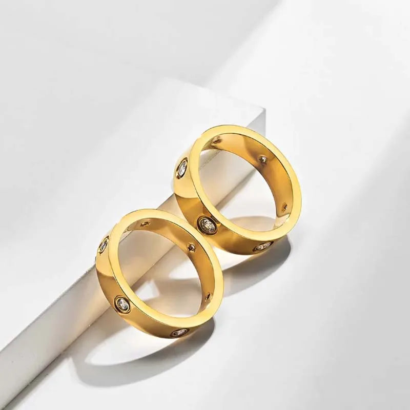 Goma Gold Plated Stainless Steel Ring