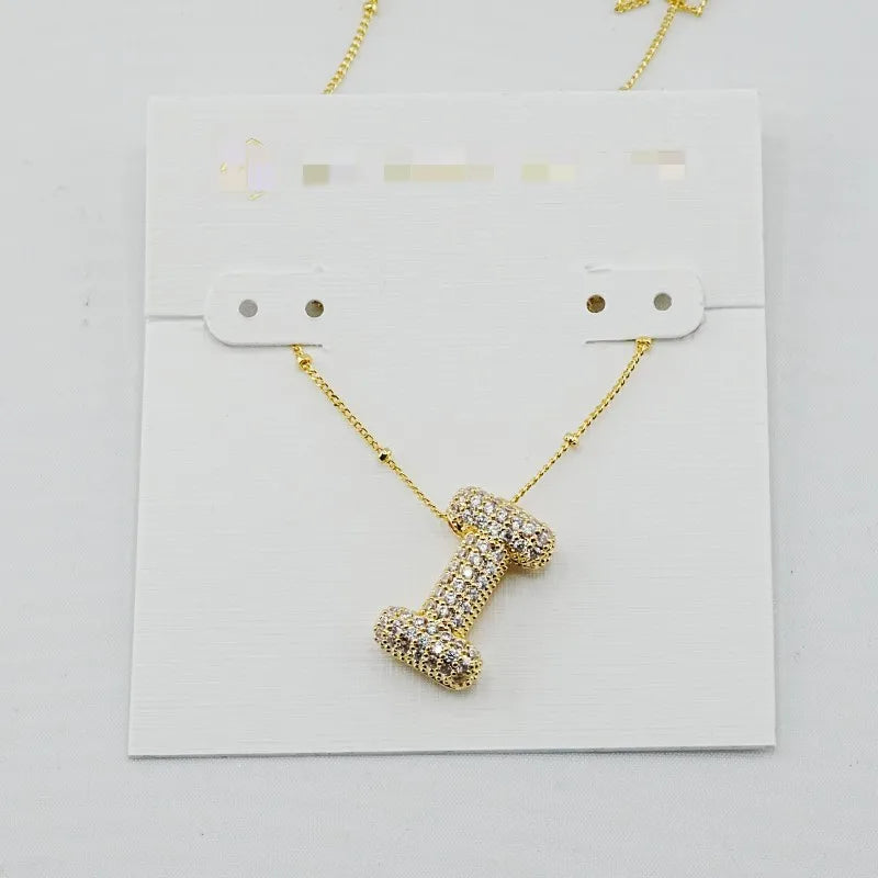 Kendra Scott Gold Initial Letter Necklace – 26 Zircon Alphabet Pendants