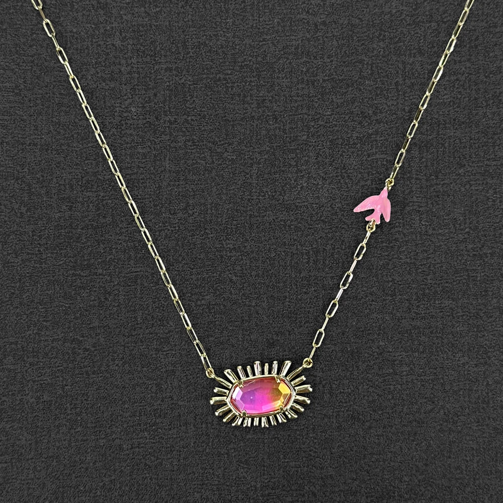 Elisa Bird Gold-Plated Short Pendant Necklace- Kendra Scott