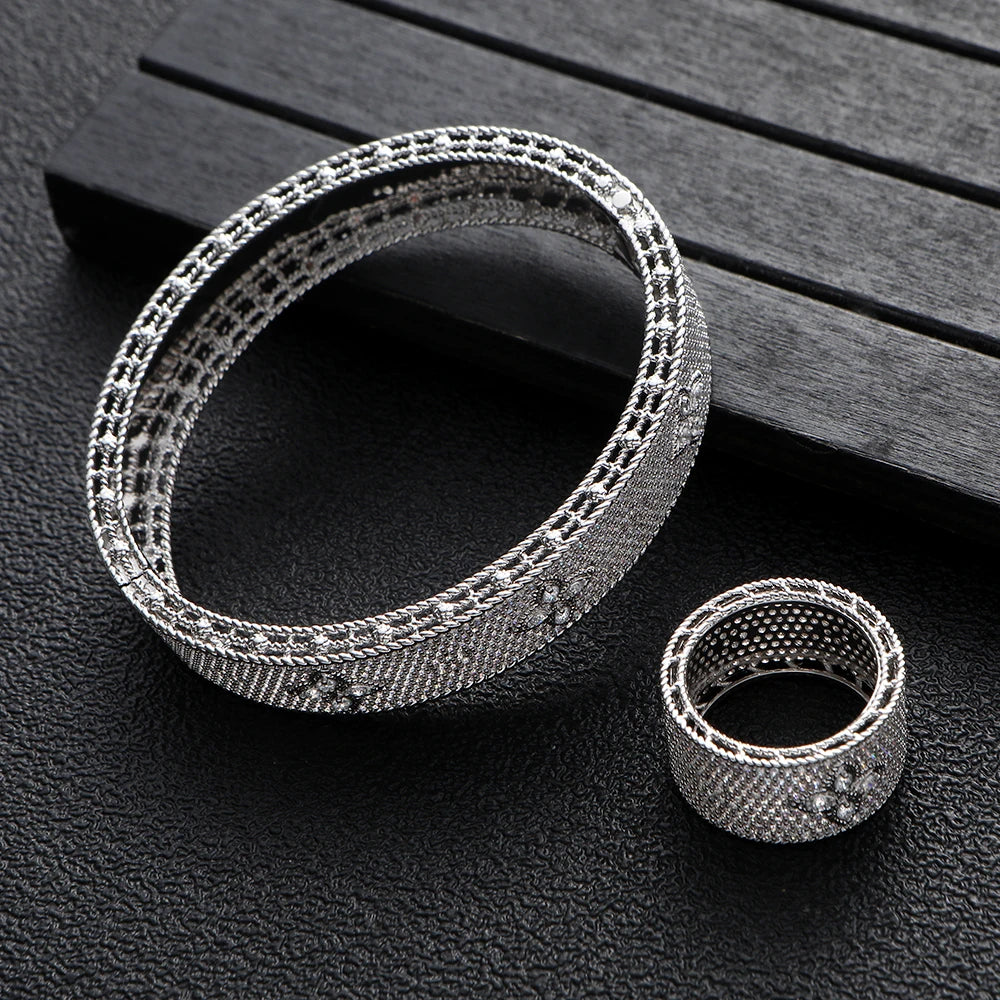 Luxury Bangle Ring Set | Women's Wedding Jewelry Collection