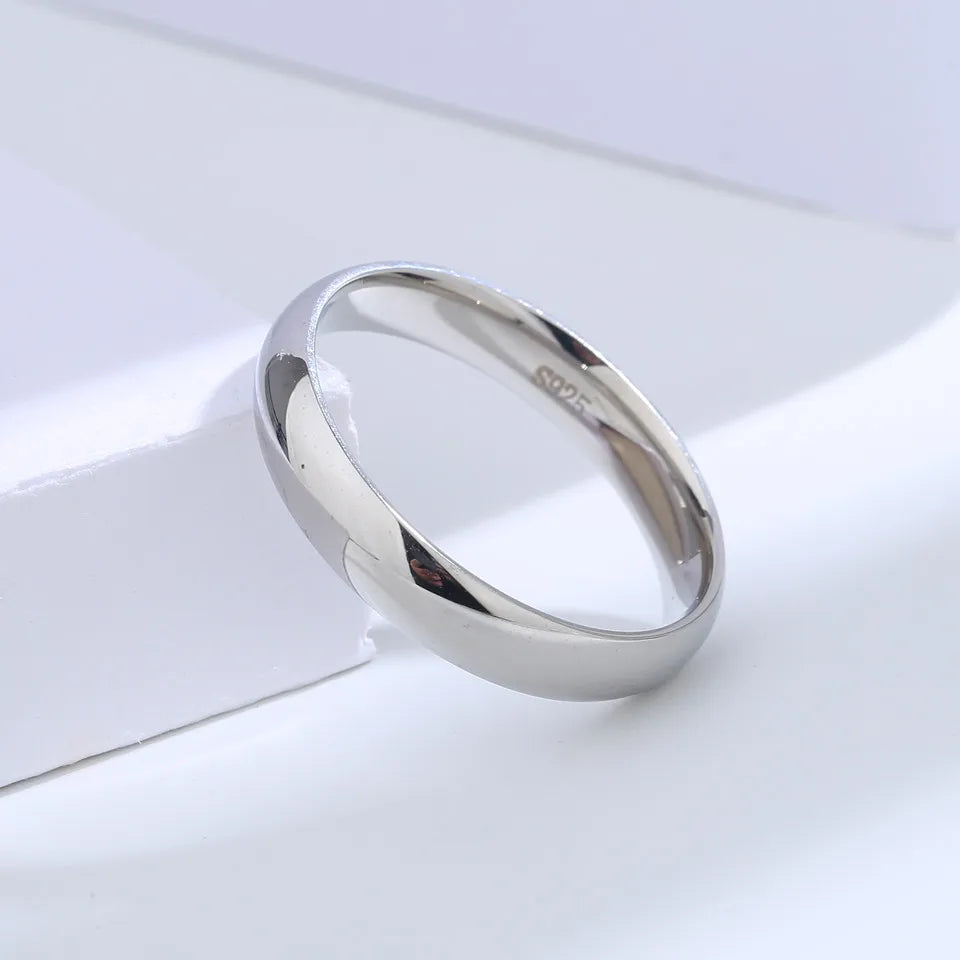 Sterling Silver Couples Ring Sets | Classic Wedding Bands | Simple Elegant Design