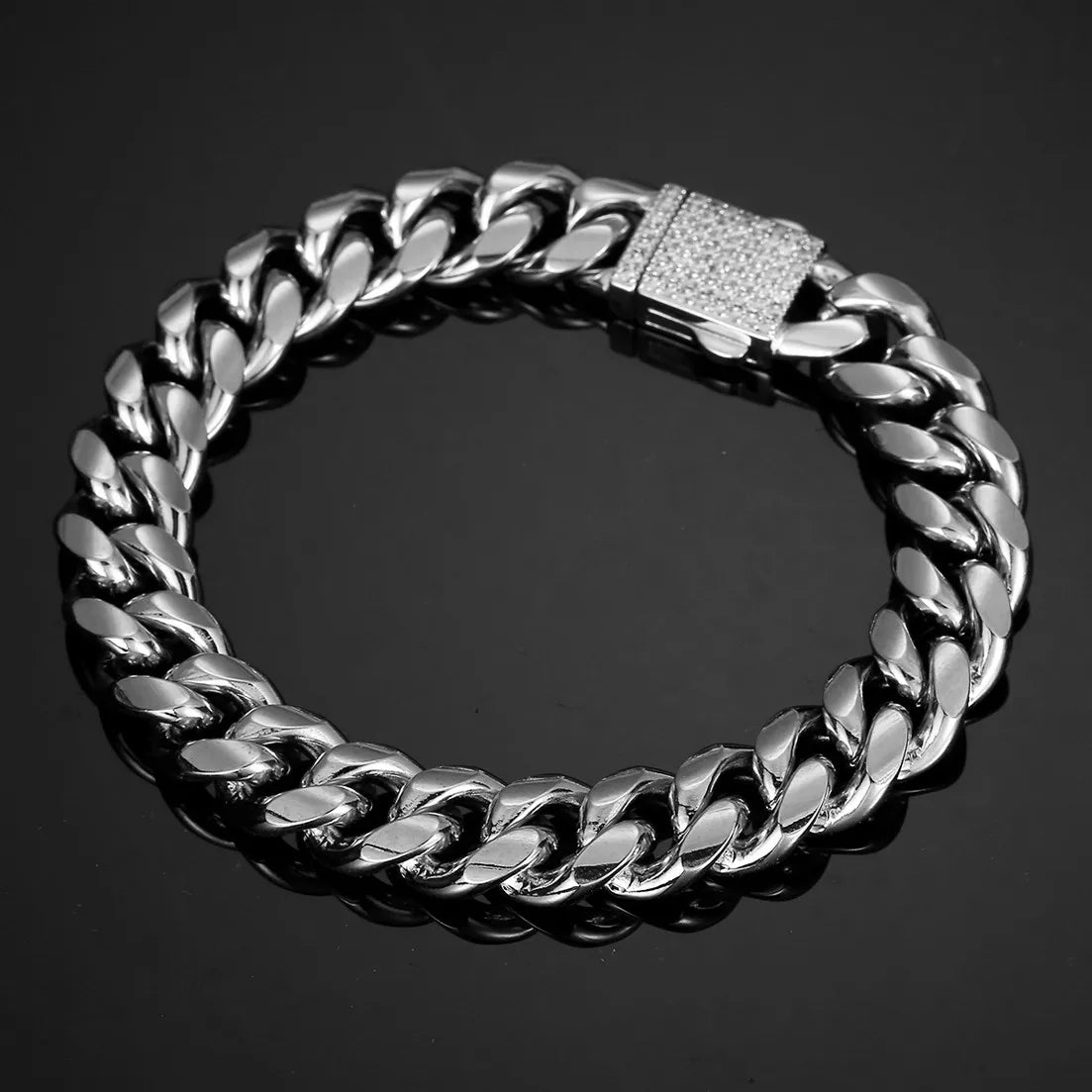 Goma Bracelet - Crystal Buckle Jewelry for Men