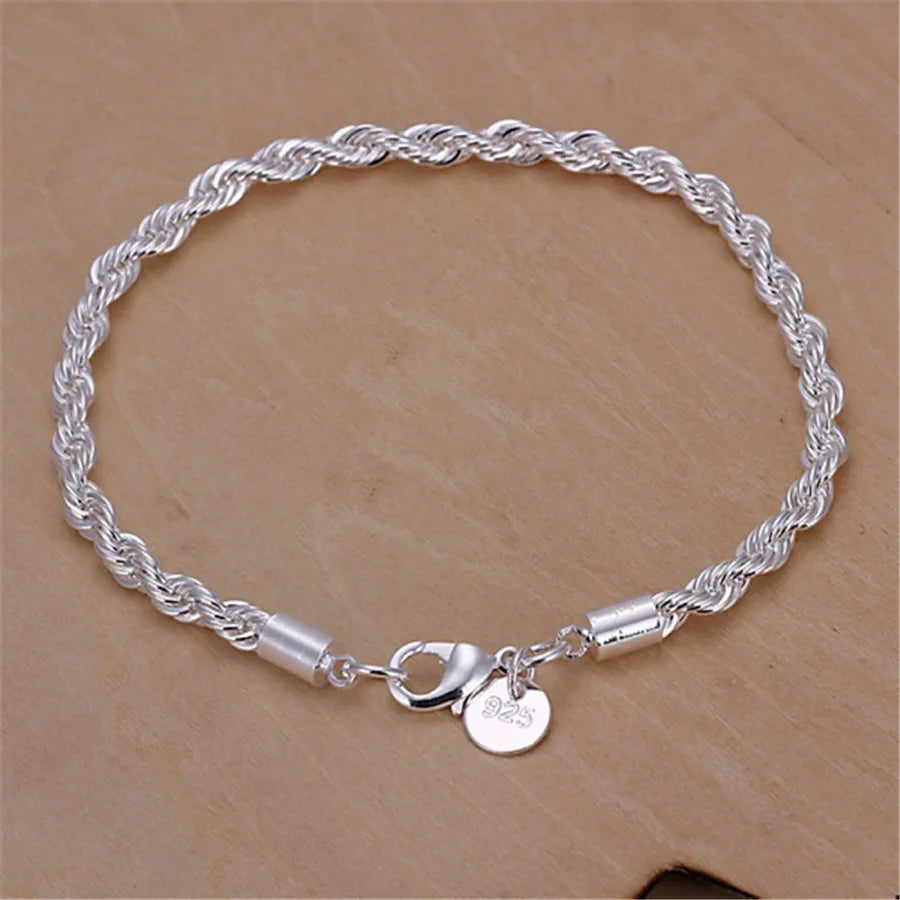 Silver  Necklace & Bracelet