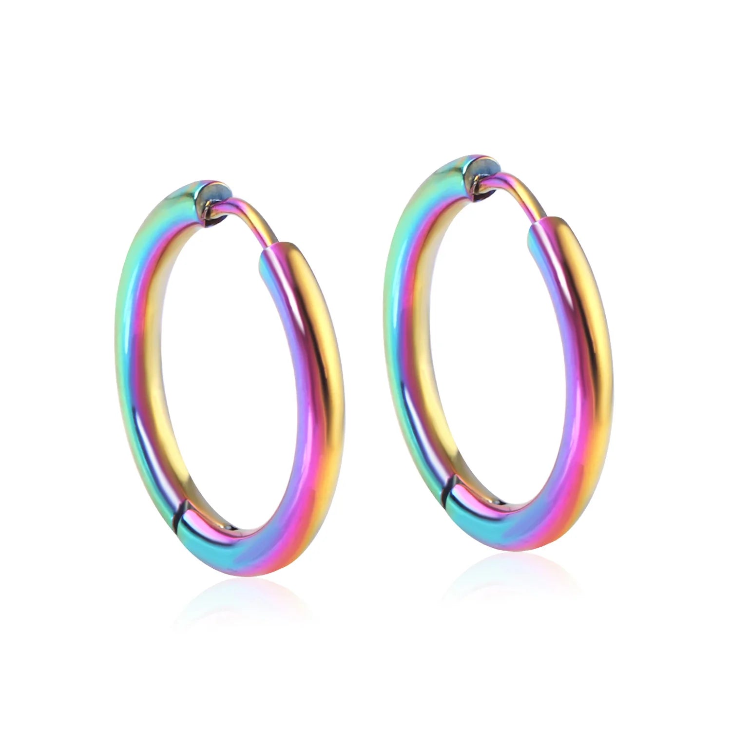 Gold Stainless Steel Earrings - for Women and Men