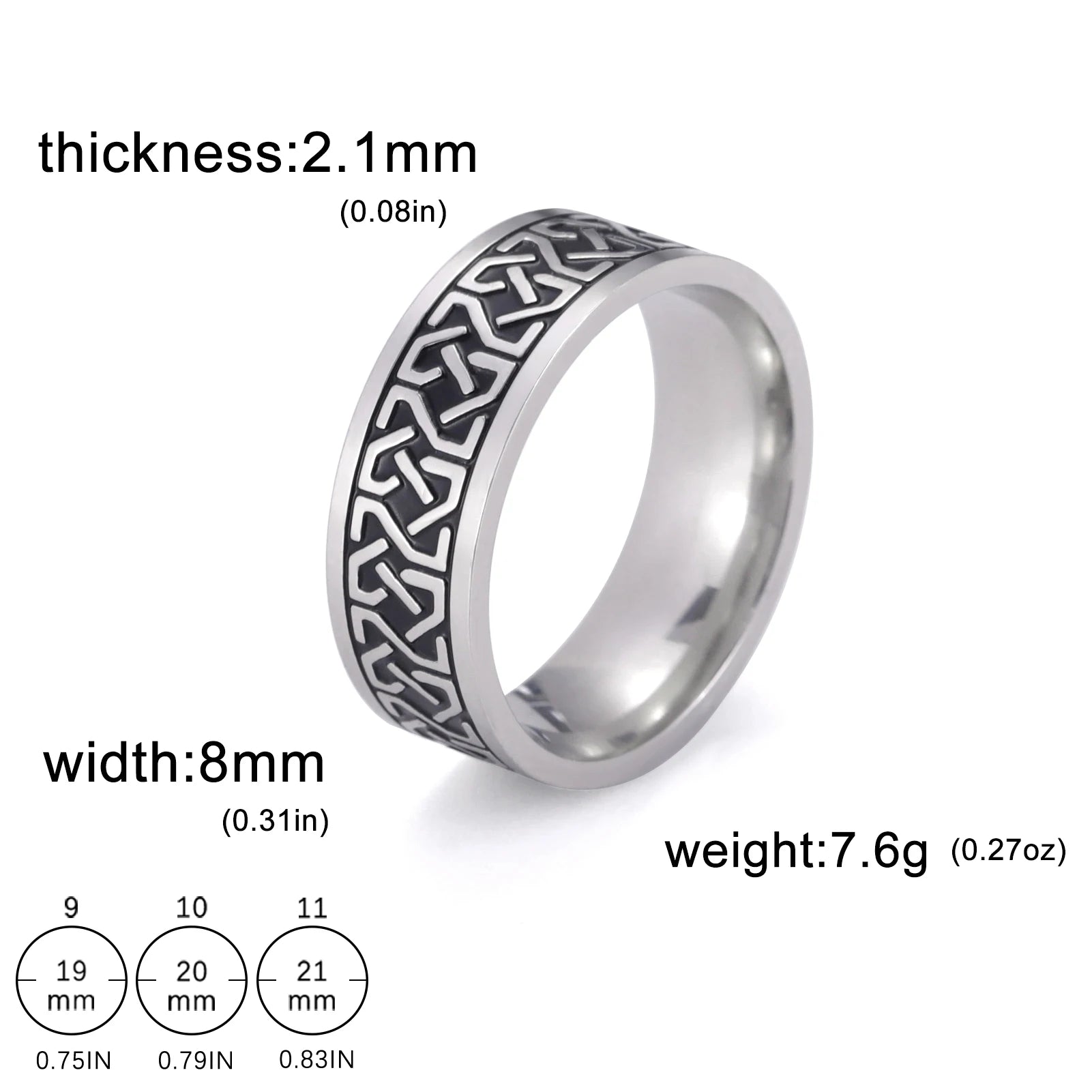 Stainless Steel Ring - for Men & Women