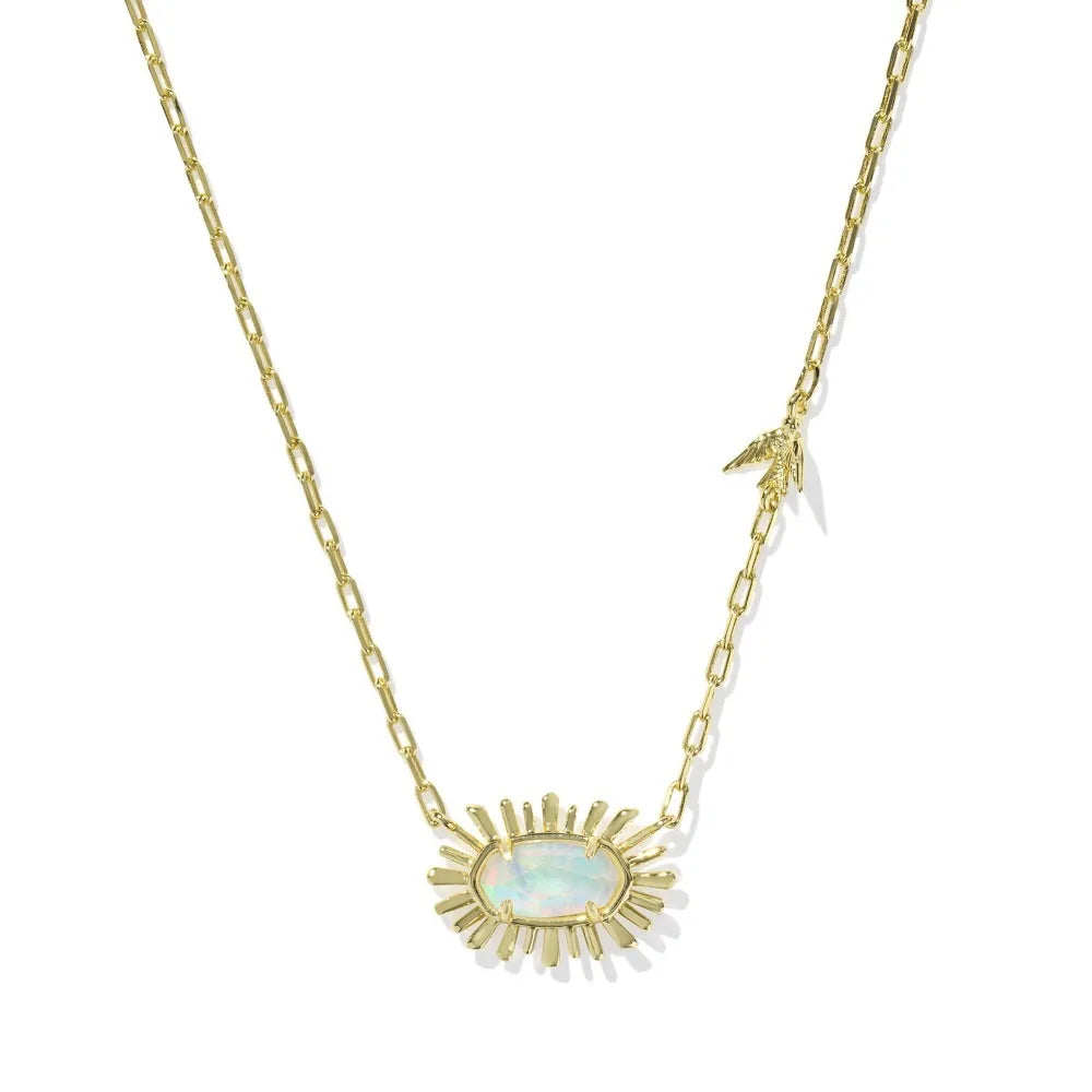 Elisa Bird Gold-Plated Short Pendant Necklace- Kendra Scott