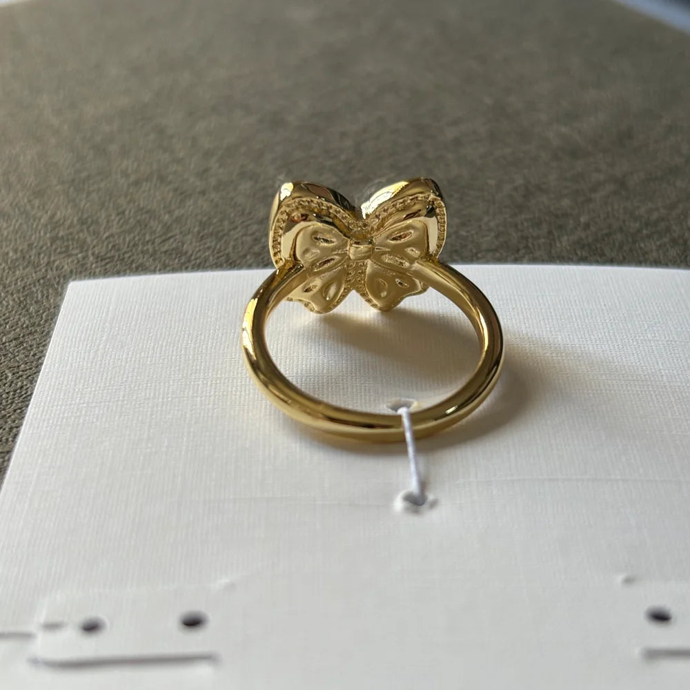 Haley Bow Gold Band Ring Kendra Scott