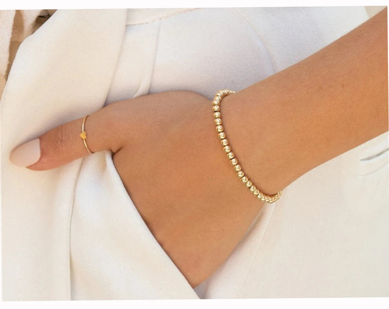 Heart Stacking Ring – 14K Gold Filled Minimalist Knuckle Ring | Boho Chic