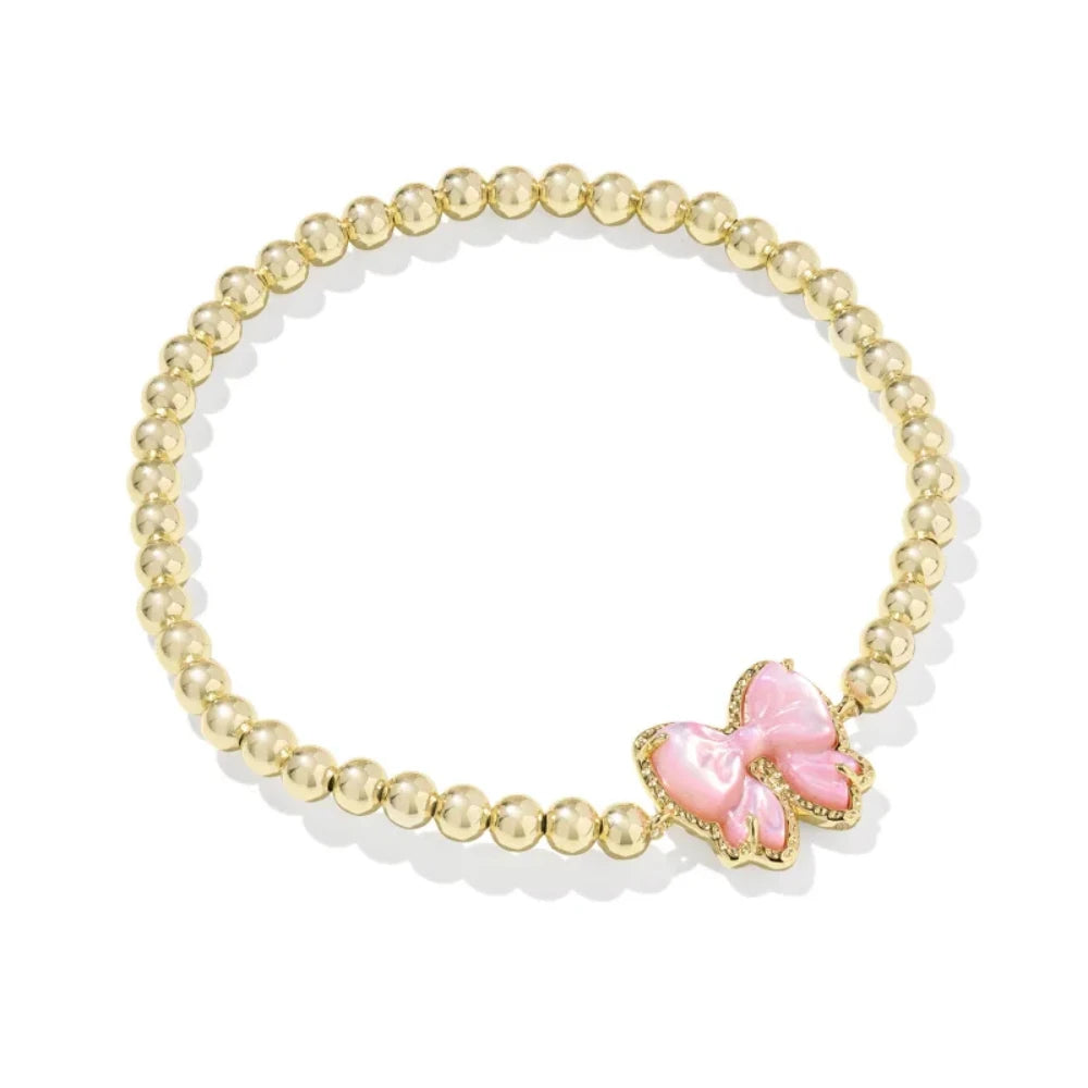 Haley Bow Gold Stretch Bracelet Kendra Scott