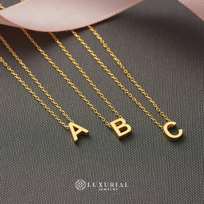 Gold Initial Necklace for Women | Stainless Steel Personalized Choker